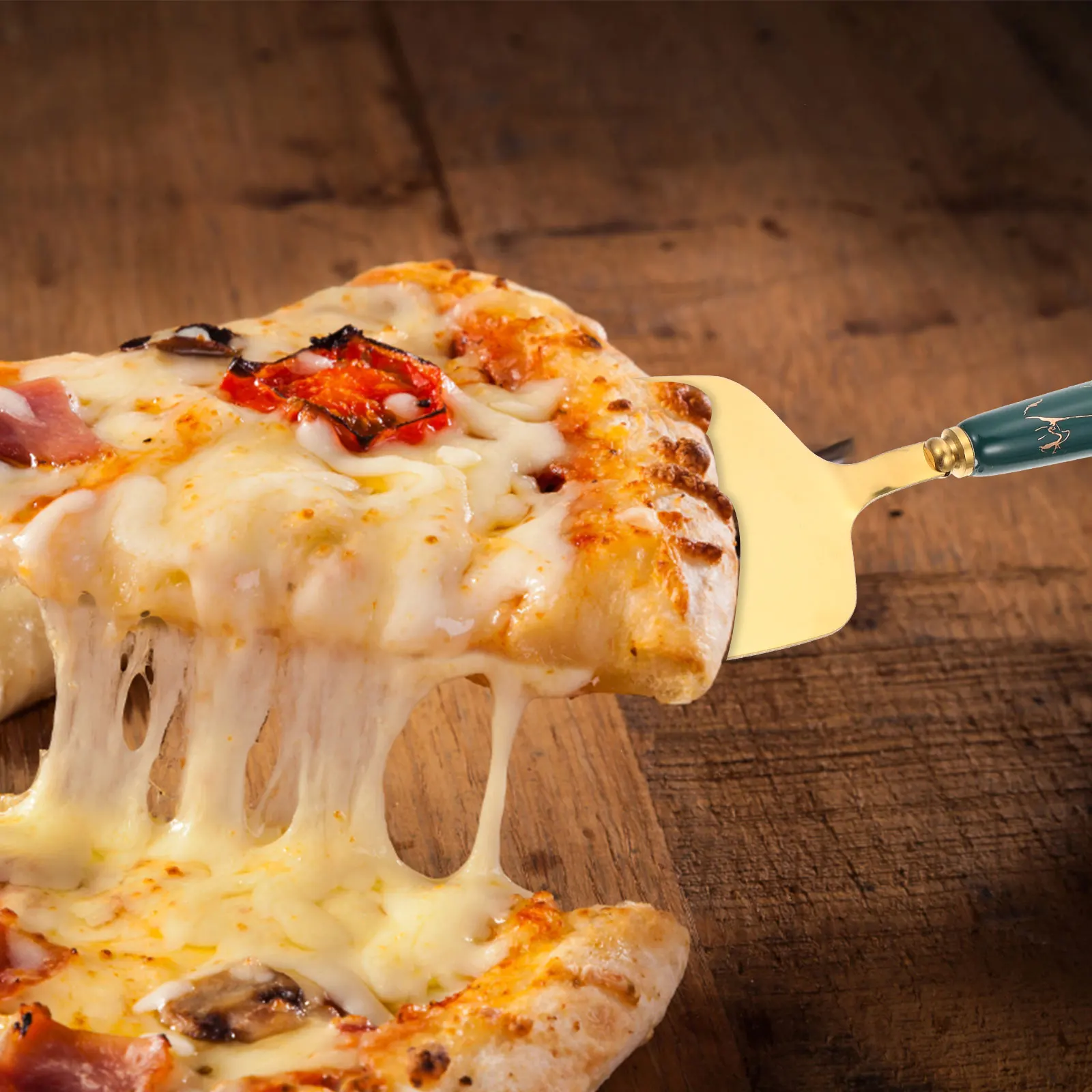 

Multi-functional Cake Spatula Stainless Steel Serrated Shovel Ceramic Handle for Pizza Tart Transfer Kitchen Tool Set Baking