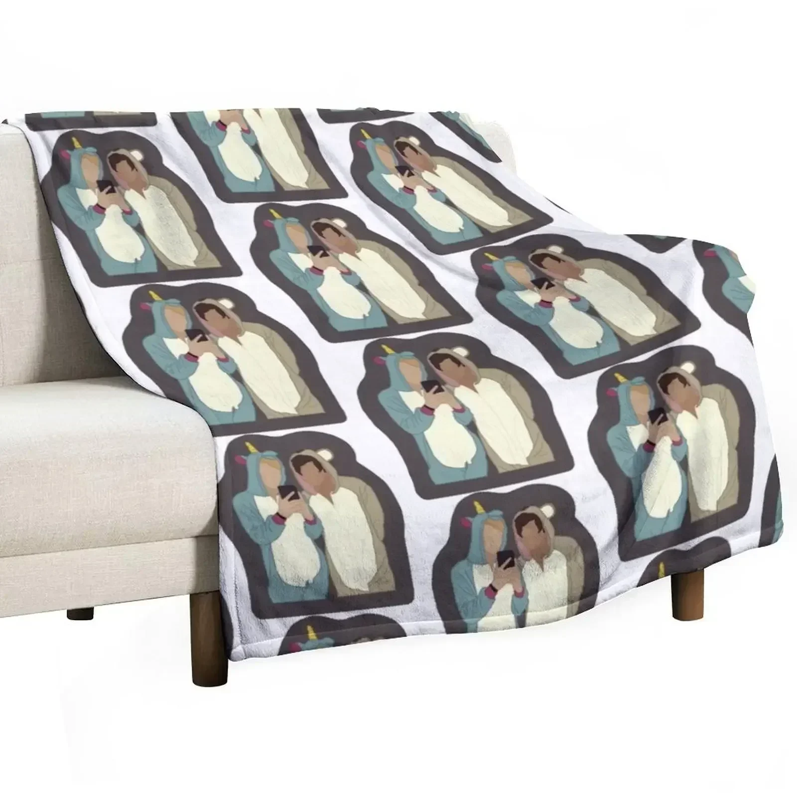 Sam and Colby Onesies48 Throw Blanket Extra Large Throw Moving Blankets