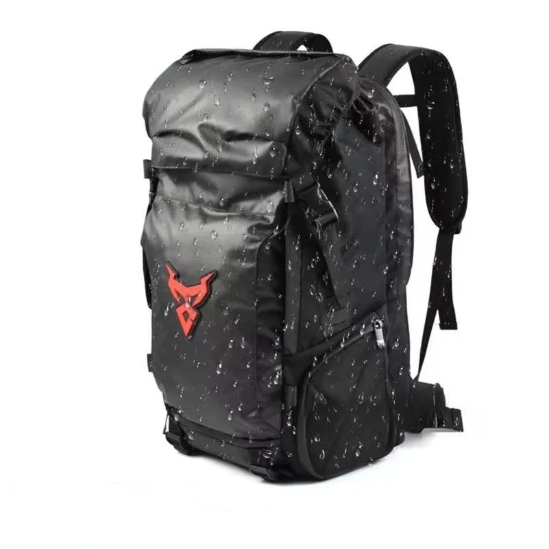 MOTOCENTRIC Waterproof Motorcycle Backpack Multifunction Moto Travel Tail Bag Luggage Motorbike Helmet Pack Rear Seat Bag