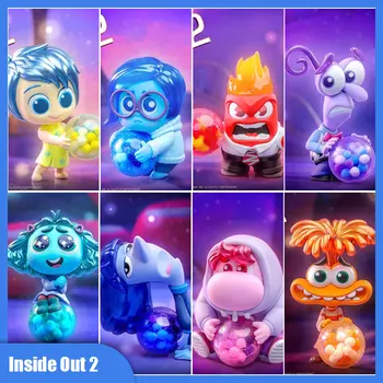 Pixar Inside Out 2 Joy Saddness Anger Disguise Cosbi 애니메이션 액션 피규어, 모델 장식품 장난감 선물, 어린이 생일 선물, 2024 신제품 