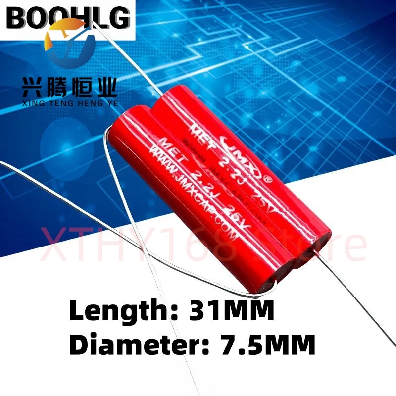 10PCS JMX MET MKP 2.2uf 225 2u2 63v 100v copper foot high-frequency axial audio heating capacitor
