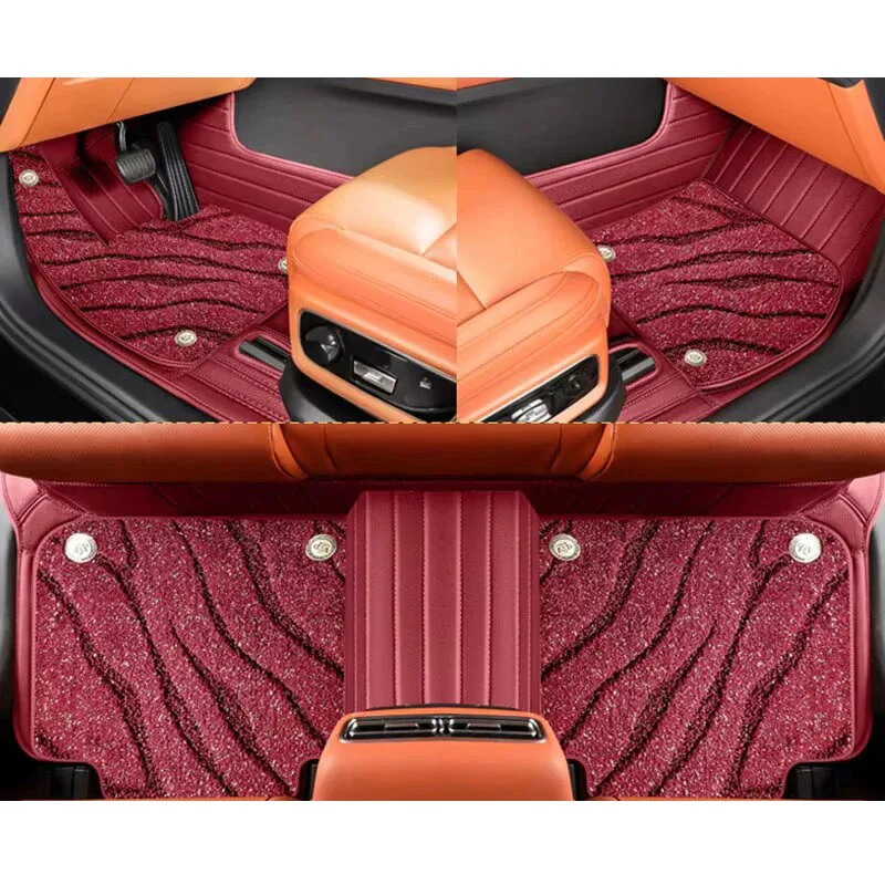 

Leather Custom Car Floor Mats Full Set for W212 2009 2010 2011 2012 2013 2014 2015 2016 Foot Carpet Auto Accessories