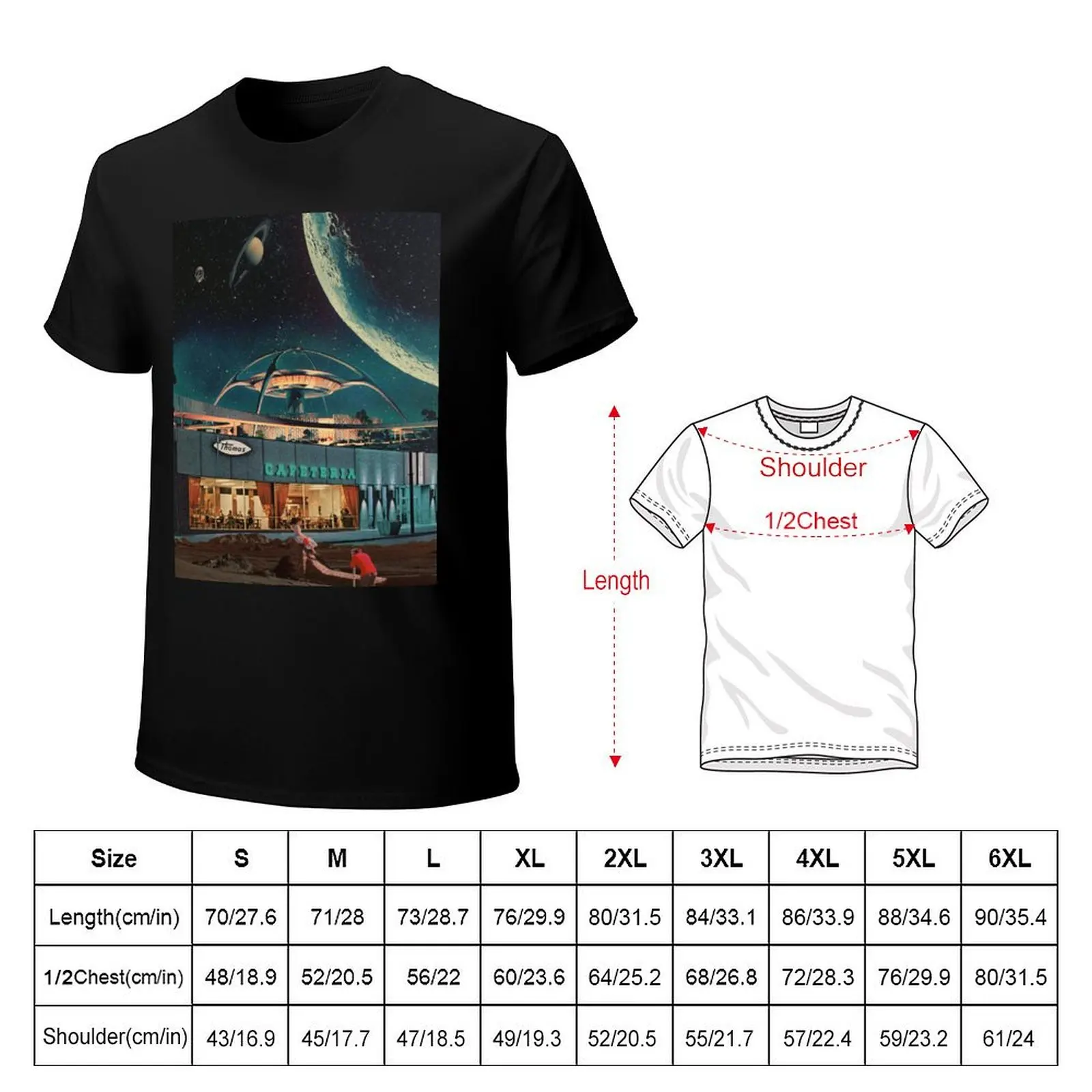 a Postcard from year 2346 T-Shirt Labor Work Casual T-Shirt