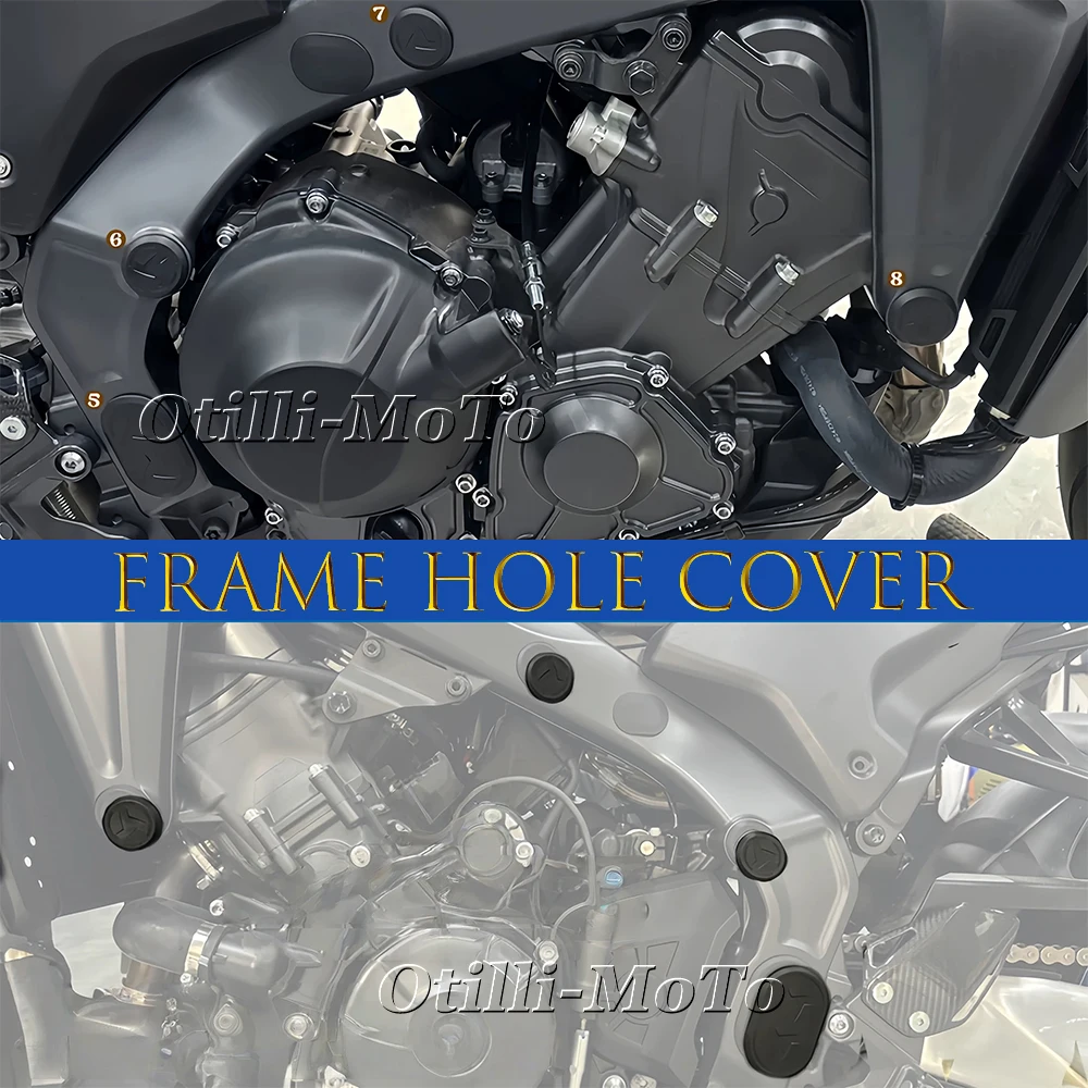 دراجة نارية الملحقات الإطار المقابس مجموعة ثقب قبعات لياماها MT09 mt09 MT 09 MT-09 SP 2021-2025 غطاء إطار الزخرفية