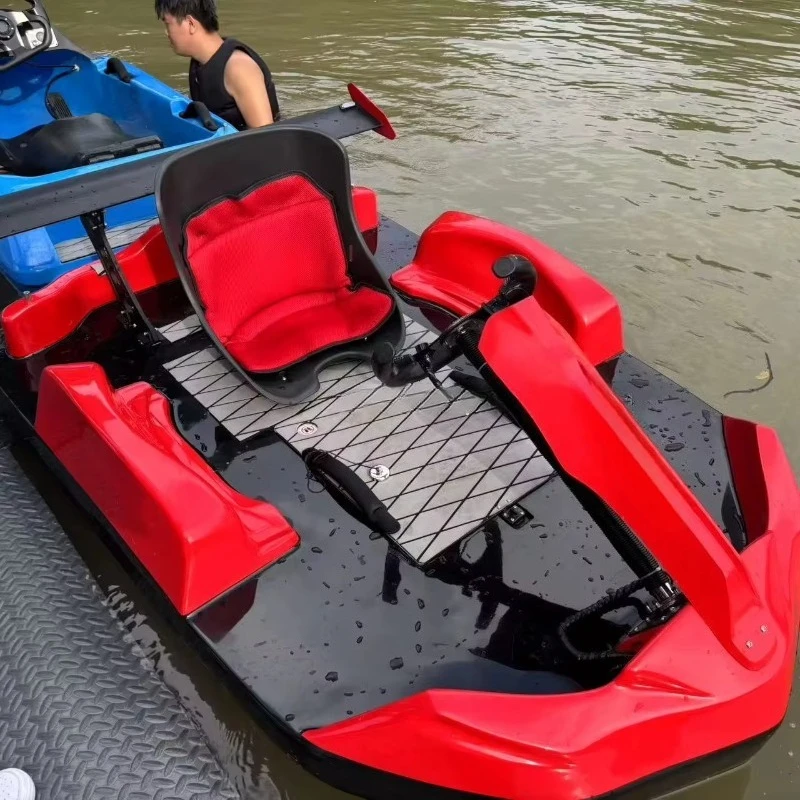 Hot Sell 18kw Electric Jet Ski Fiberglass Go Karting Boat Surfing Drifting Boat Mini Electric Boat for Water Sports
