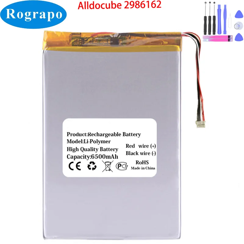 

New 3.8V 6500mAh ALLDOCUBE 2985162-1S1P Tablet PC Battery