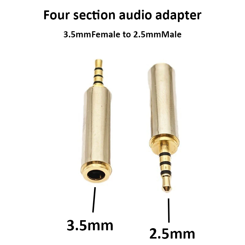 3.5mm do 2.5mm/2.5mm do 3.5mm Adapter konwerter Stereo gniazdo słuchawkowe Audio wysokiej jakości hurtowych