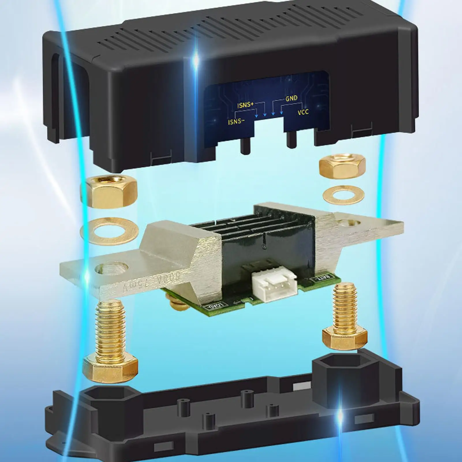 

Smart Digital Battery Monitor 100A - Programmable Voltage Alerts & Real-Time Testing - High/Low Voltage Display