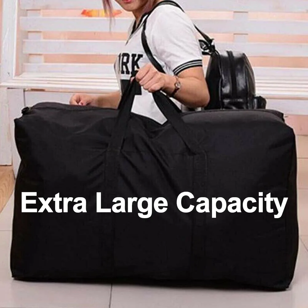 Extra Large Waterproof Moving Luggage Bags Laundry Shopping Bag Non-woven Fabric Cubes 80*48*25cm Home Storage Packing Tool