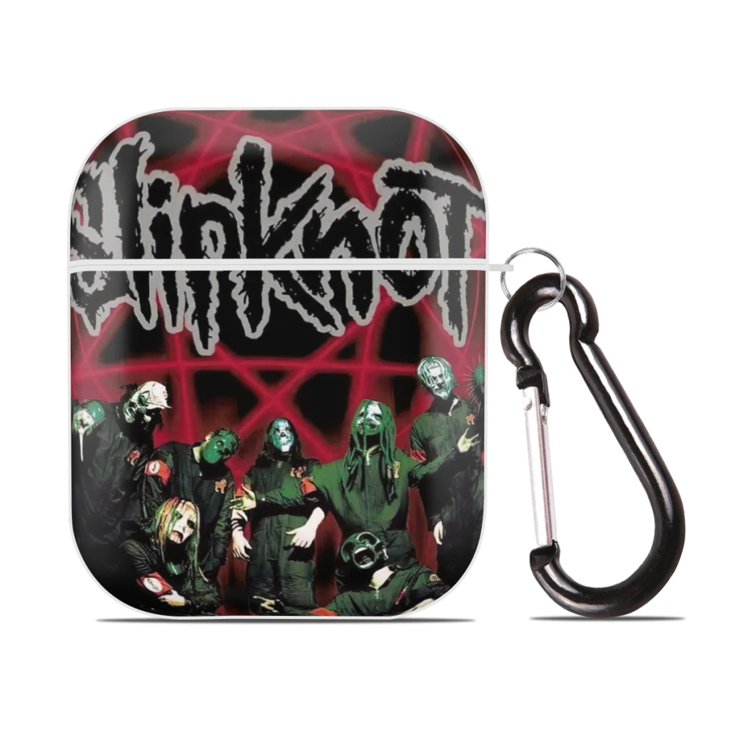 

Classic Heavy Metal Rock S-Slipknot for AirPods Case Cover, Hard PC Protective Cover with Buckle, Compatible with