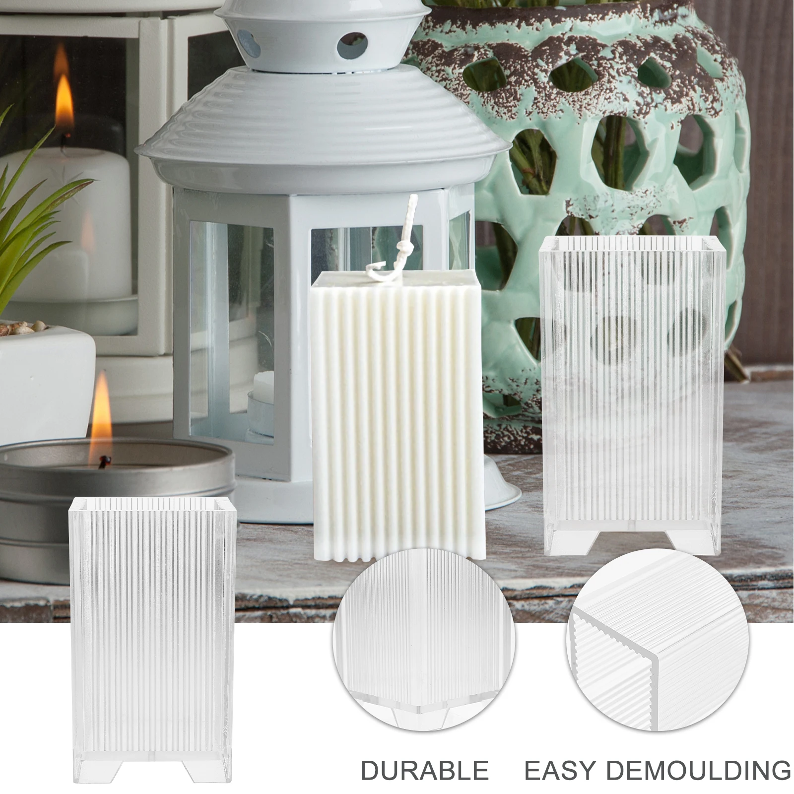 

Plastic Making DIY Craft Square Shape Lightweight Durable Practical Creative Fun Decorative Props Plastic Casting Mold