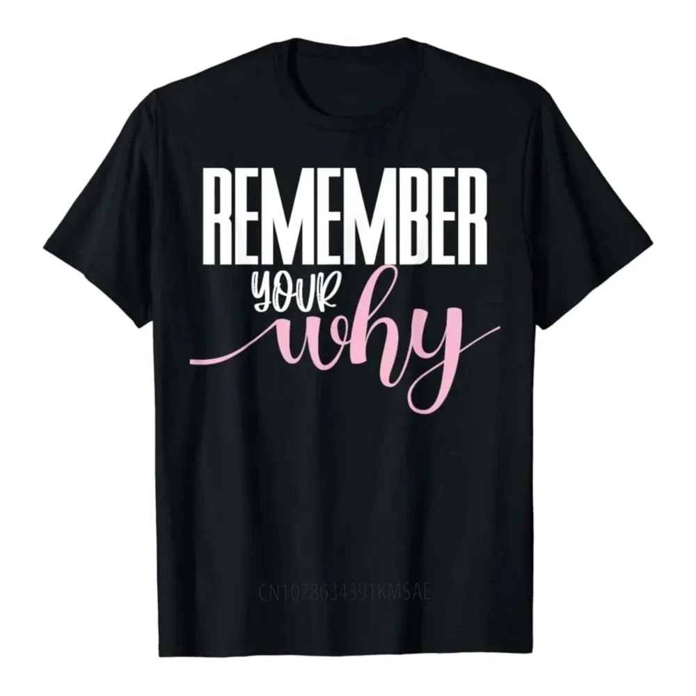 Remember Your Why Gym Motivation Fitness Inspirational T-Shirt Unisex Style Shirts for Women TShirt Men Clothing Graphic TShirts