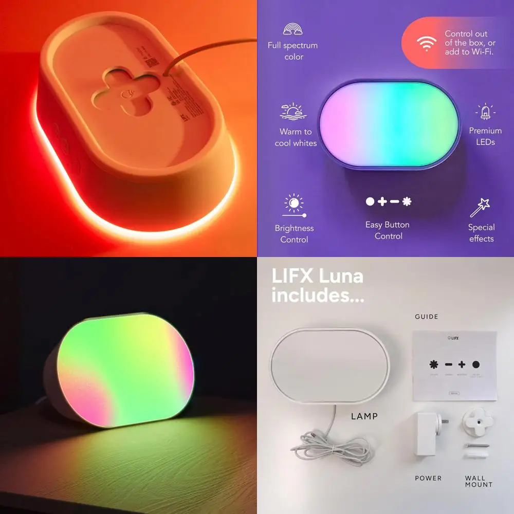 

Smart LED Table Lamp with Wi-Fi & Matter 1.3, 1000 Lumens, Color Changing, Sunrise/Sunset, Alexa & HomeKit Compatible, Plug-In o