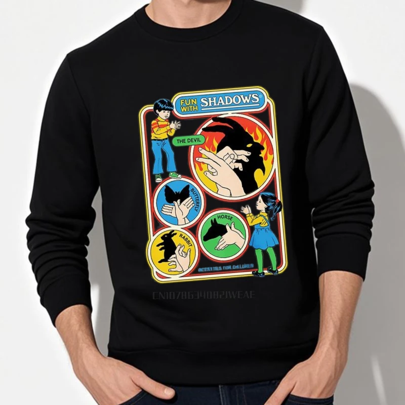 Plus size primavera para seus hoodies diversão com sombras jogo treino manga longa ajuste relaxado em torno do pescoço pulôver legal hoodies