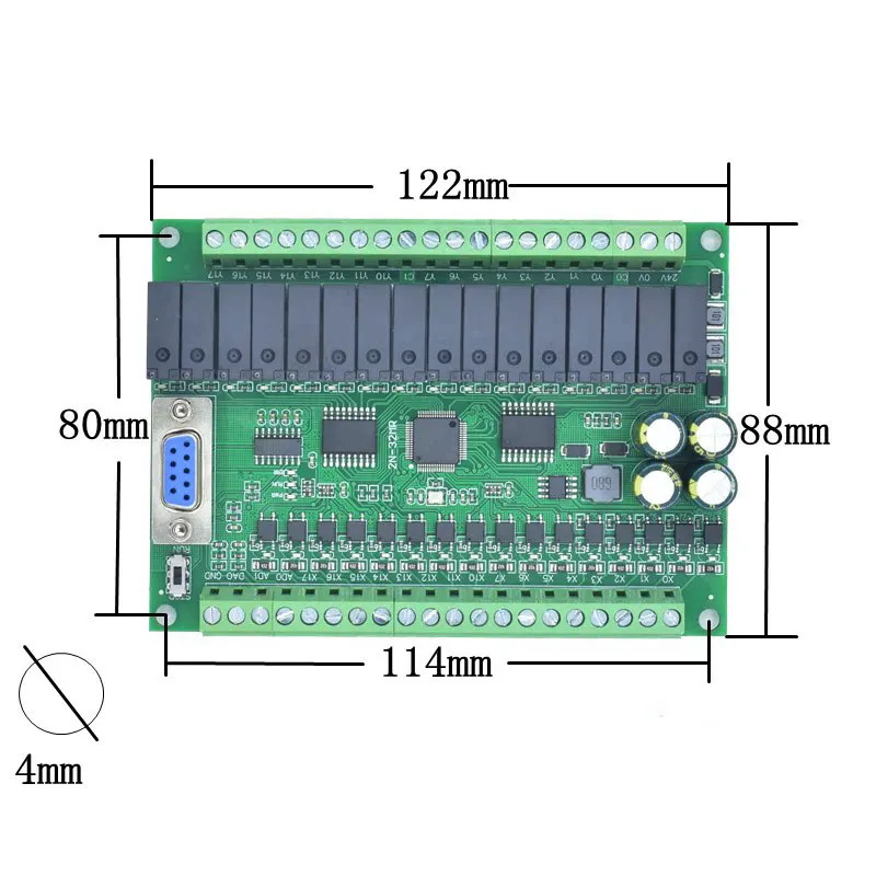 

Программируемый контроллер FX2N-32MR PLC, промышленная плата управления, 16 входов, 16 релейных выходов