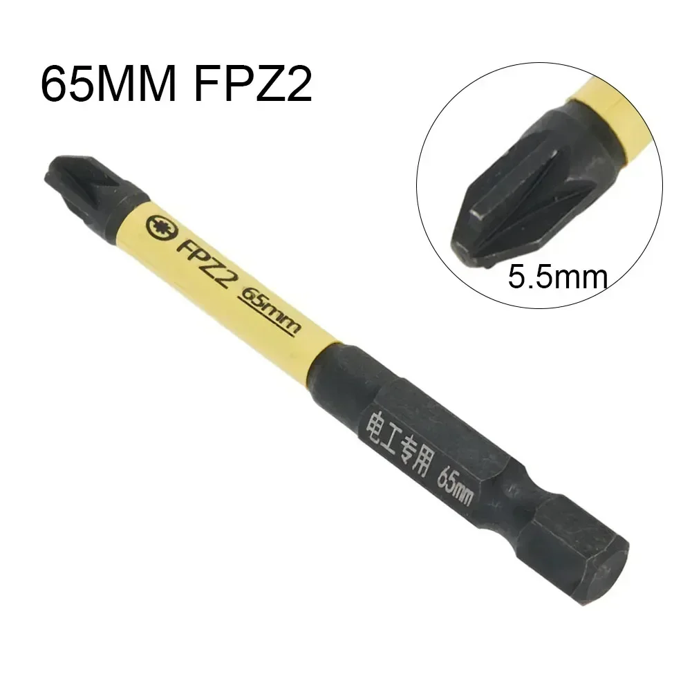 1pcs FPZ1 FPZ2 FPZ3 65mm 110mm Magnetic Special Slotted Cross Screwdriver Bit For Electrician Hand Tools Accessories