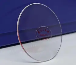 두꺼운 평면 사파이어 시계 크리스탈 원형 유리, 직경 15mm ~ 19.5mm, W4656, 1.2mm
