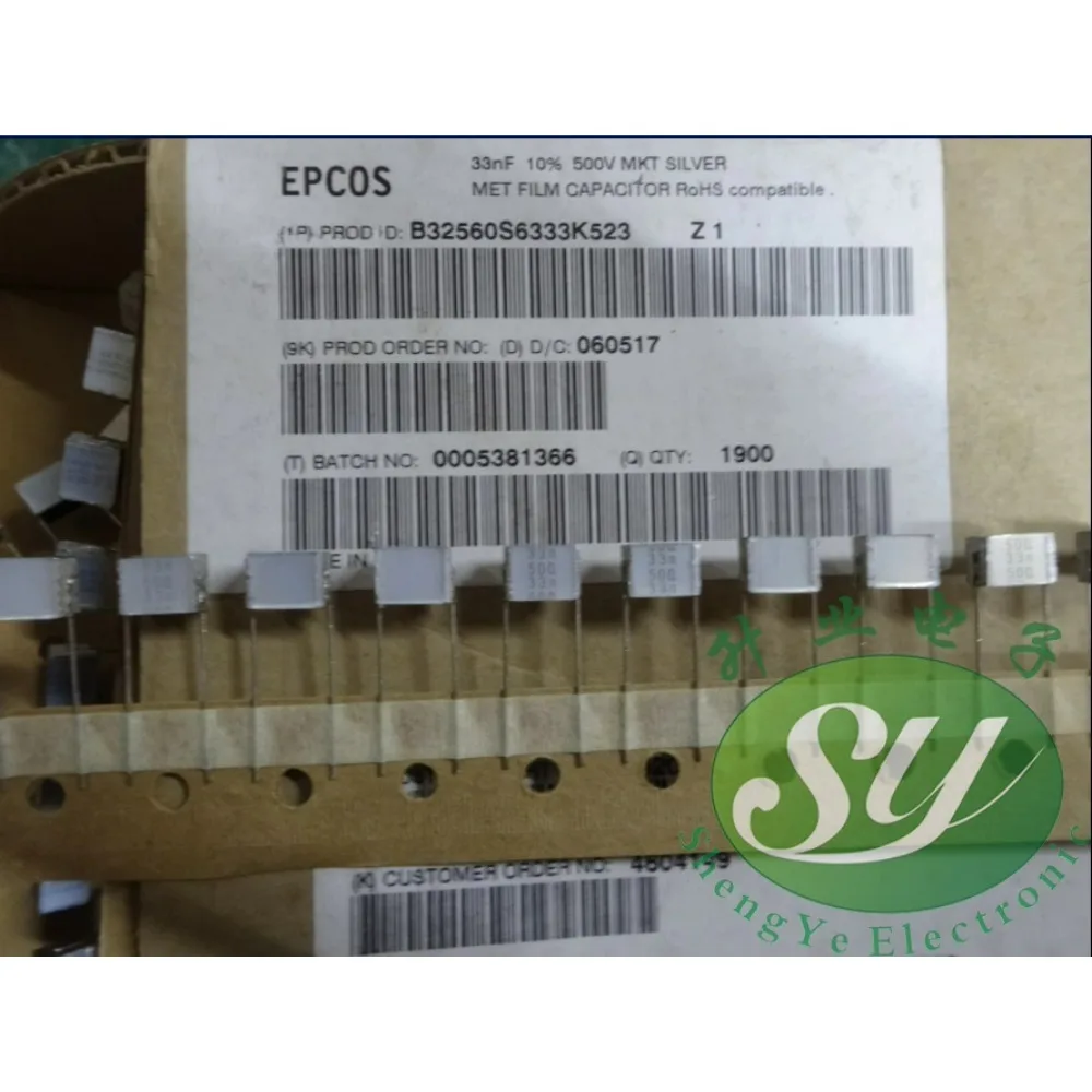 

20PCS EPCOS 0.033uf/500v 33nf 333 new 8mm Thousand Layer Cake Capacitor B32560S6333K