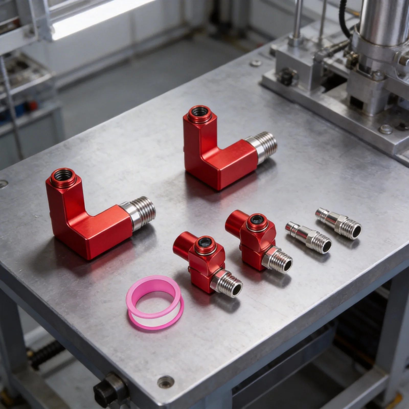 Pneumatic 360 Degree Swivel Coupling Adapter with 1/4 Inch NPT Threads for Rivet Tools Pneumatic Wrenches and Tools