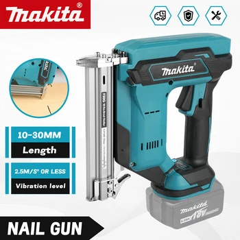 Makita F30 Gwoździarka o Niskim Poziomie Wibracji i Hałasu 18V Bezprzewodowa Przenośna Łatwa w Obsłudze Do Dekoracji Wnętrz Narzędzia Budowlane