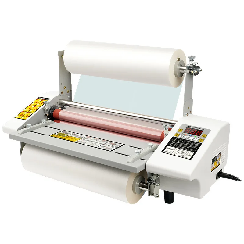 

Manual A3 Single Double A2 Hot/Cold Laminating Machine For Home Photo Albums Features Metal Plastic Motor Core Component