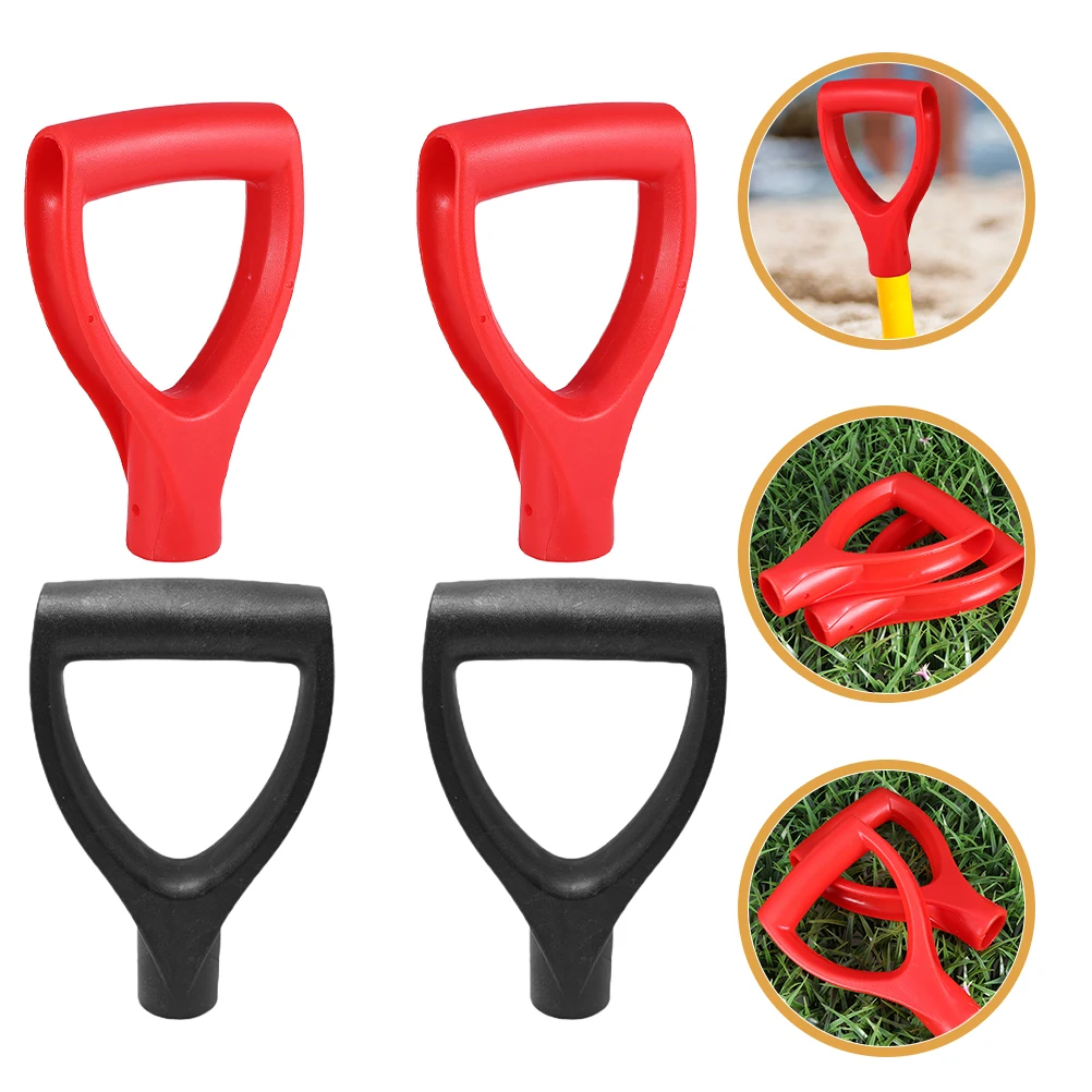 

4pcs D-Shaped Shovel Durable Plastic Grip For Snow Gardening Tools Replacement Spade Portable Digging Raking Tool Shovel Handle