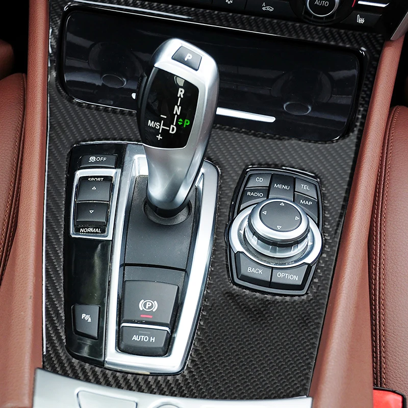 

Автомобильная консоль, коробка переключения передач, панель, рамка, наклейка для BMW 5 серии GT F07 2010-2017, LHD RHD, отделка из углеродного волокна, аксессуары для интерьера