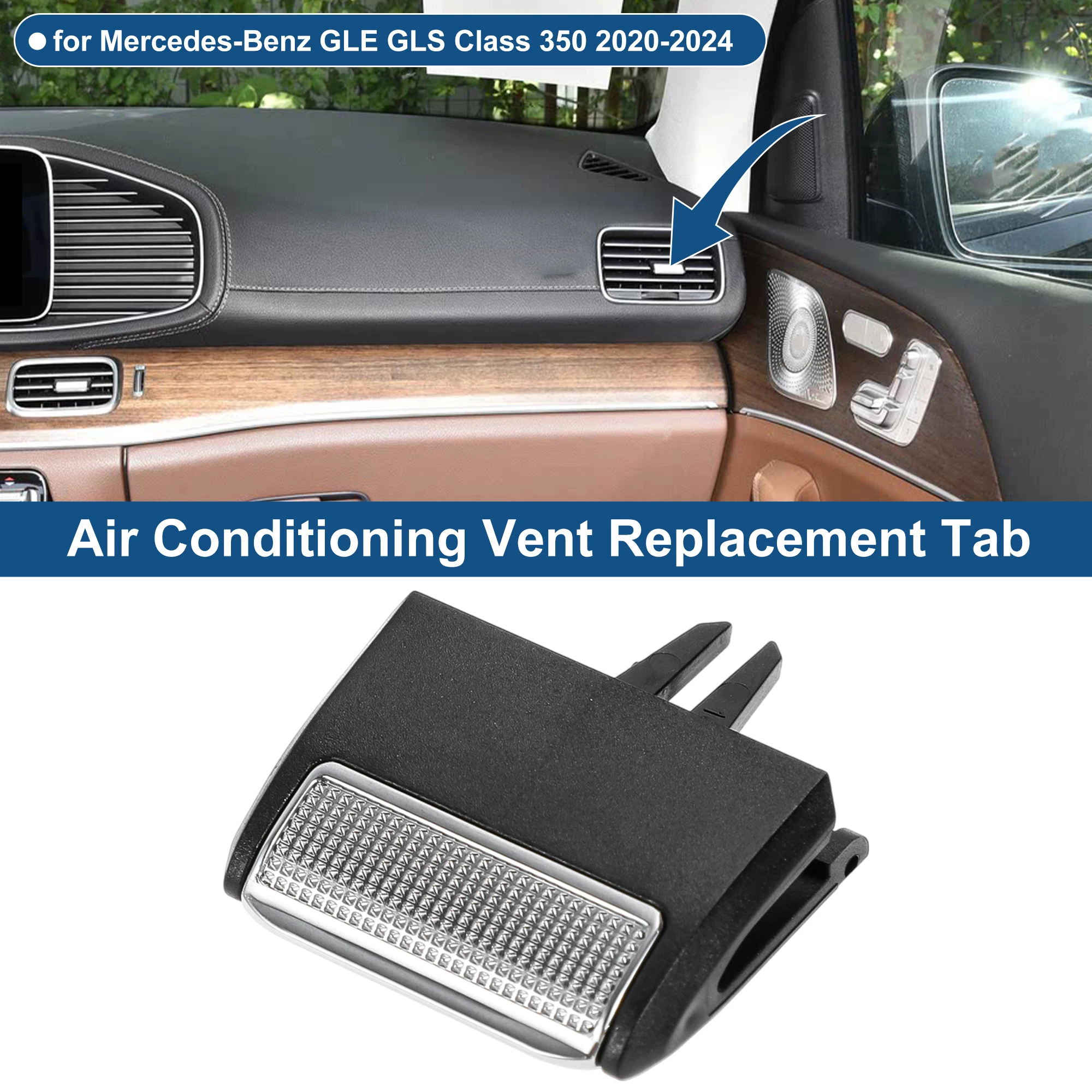 

UXCELL 1 шт. воздушная решетка вентиляционное отверстие зажим передняя центральная консоль правая выходная вкладка кондиционера