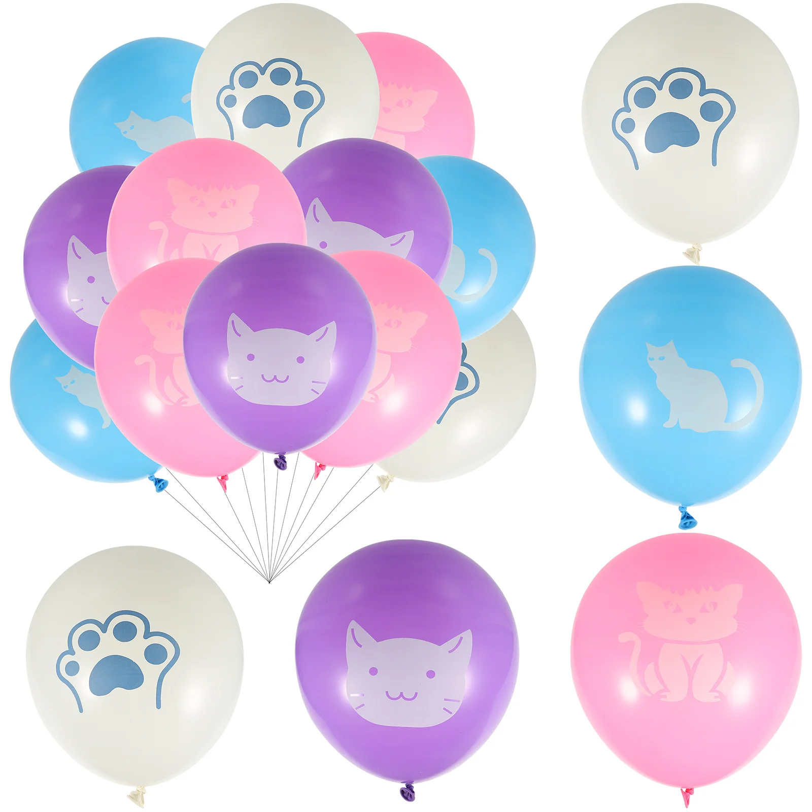 

40Pcs Party Balloons Adorable Latex Decorations Bright Color Safe Durable Multi-Function Balloons Party Accessories