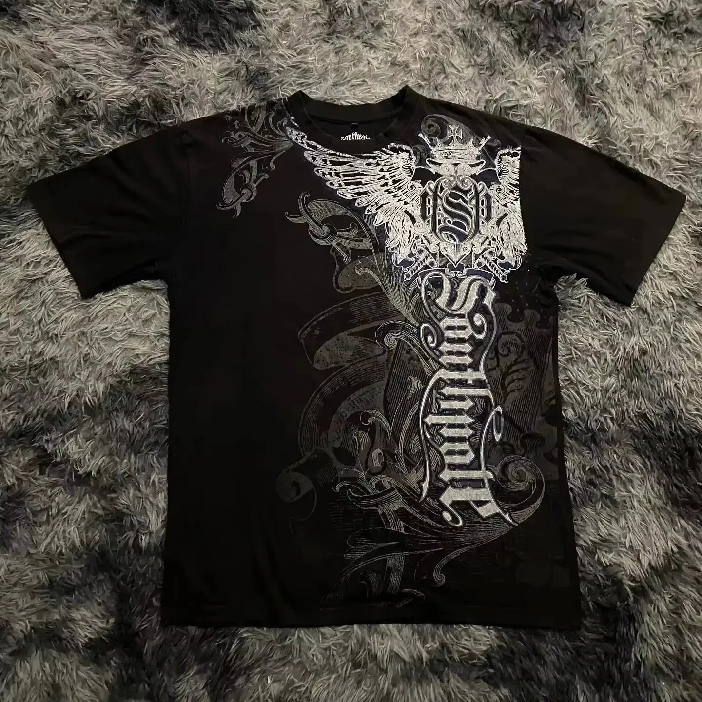 Cyber Grunge Skater Nu-Metal Y2k Street Trend Brand Graphic T-Shirt Cotton Men Women Streetwear Tee
