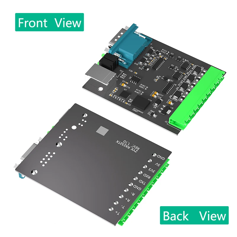 USB to RS232/485/422/TTL Converter Adapter CP2102 Chip Industrial Grade Isolated 3.3/5V Voltage Translator + Multiple Protection