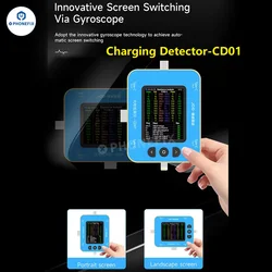 Detektor ładowania JCID CD01 Zastosowanie z inteligentnym rysunkiem JC Diagnostyka usterek Tester portu Lightning typu C dla iPhone'a z systemem Android