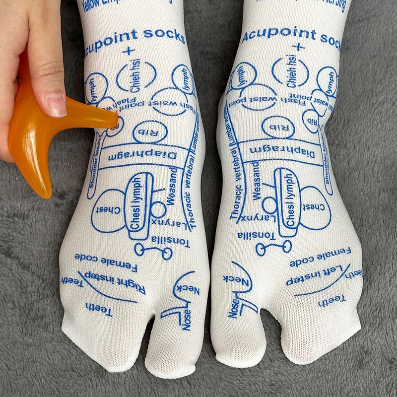 1 Pair Massage Relieve Tired Feet Socks Acupressure Foot Massager Reflexology Socks Foot Acupoint Massage Tool Home Stockings
