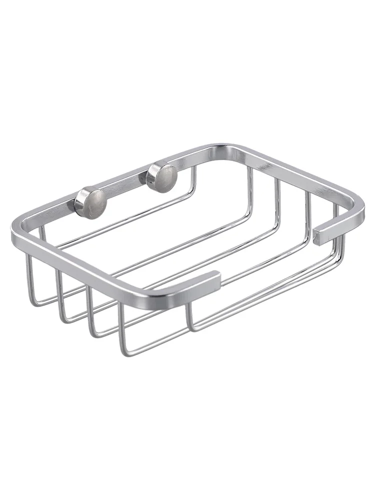 Bathroom Fixture Hardware Wall Mounted Shower Soap Dishes Dispensers Stainless Steel Holder Dish Basket Drain Tray Protecting