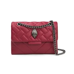 KURT GEIGER LONDON bordowy luksusowy projektant głowa orła różne style łańcuszek damskie torby Crossbody dla kobiet torebki i torebki