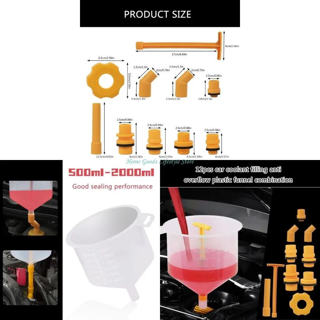 

E74E Antispill Coolant Fendel Комплект для точных заправочных пополнений в различных автомобильных приложениях Профессиональное