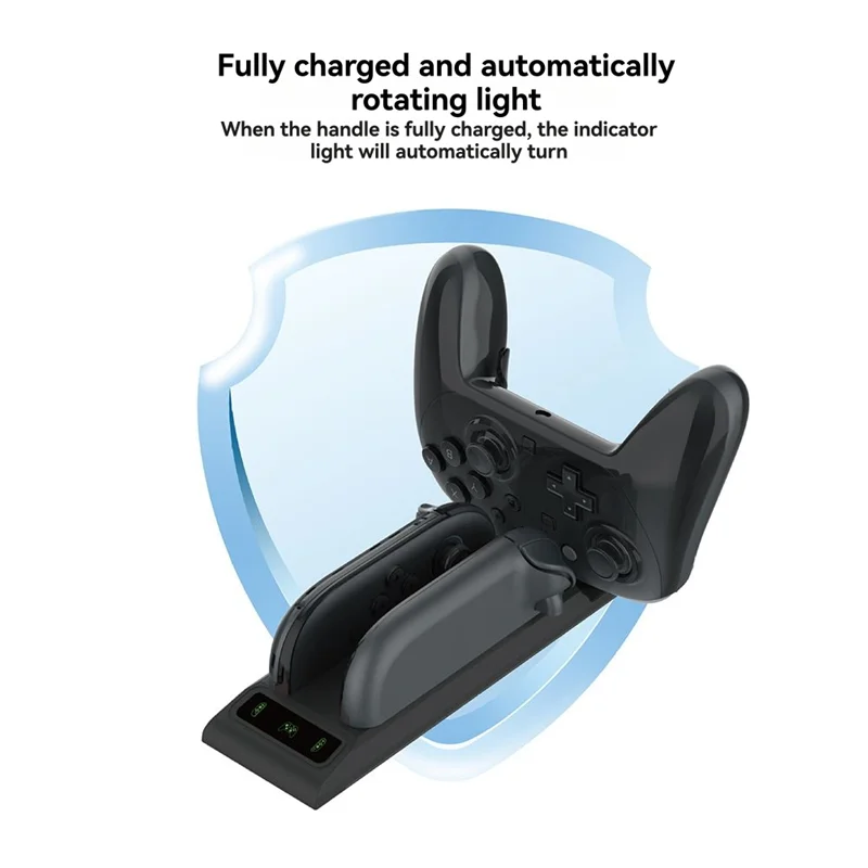 

【Элегантный дизайн】зарядное устройство для игрового контроллера 3-в-1 для Switch 2 PRO с индикатором зарядки NS2, левые и правые контроллеры