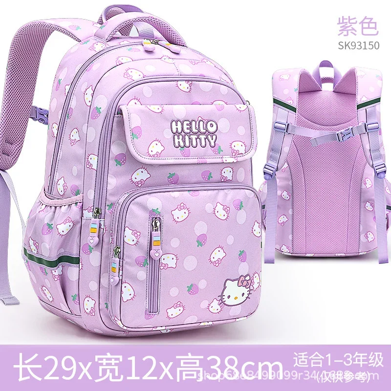 Sanrio Hello Kitty schattige en lieve studentenschooltas Kuromi cartoonprint eenvoudige en frisse rugzak met grote capaciteit