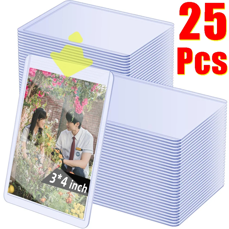 Transparente Card Sleeve, Clear Card Holder, Game Kpop Idol Foto Capa com película protetora, PVC Protector, 35PT