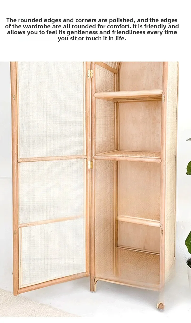 خزانة ملابس فردية من الروطان الشمالي، منزل صغير، شقة غرفة نوم، خزانة تخزين يابانية قديمة #6