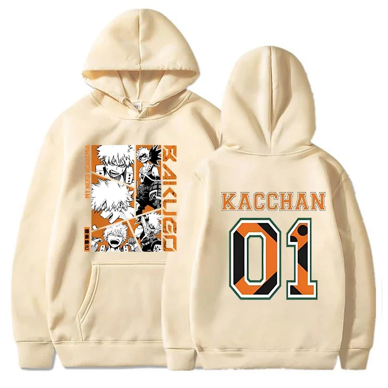 Anime Bakugou Katsuki printed hoodies for men and women, fashionable pullovers for autumn and winter, and women's sweatshirts - Image 5