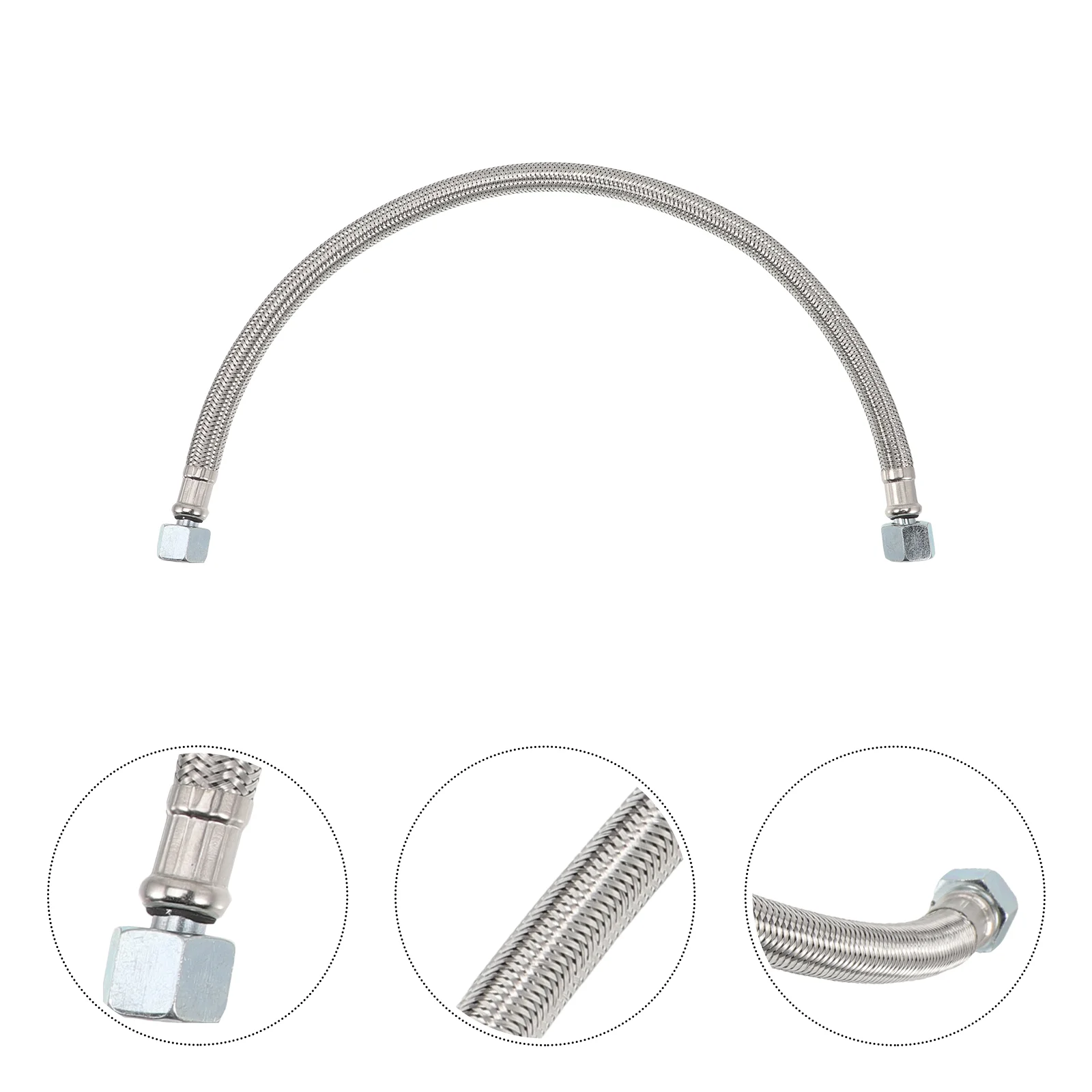 

Air Compressor Replacement Hose Lead Aluminum Tube Portable Accessories Braided Leader Carbide Stainless Steel 3/8 Line