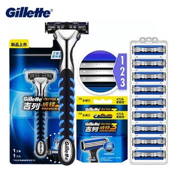 Gillette Vector 3 Maszynka do golenia dla mężczyzn Maszynki do golenia Bezpieczne maszynki do golenia Usuwanie zarostu Ultra cienka 3-warstwowa ostrza do golenia Wymień wkłady