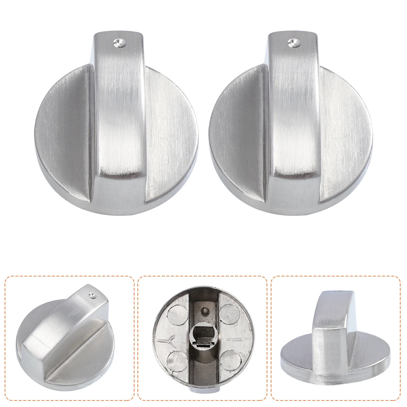 

4 Pcs Gas Stove Knob Kitchen Knobs Handles Parts Igniter Removable Burner Electric Replacement
