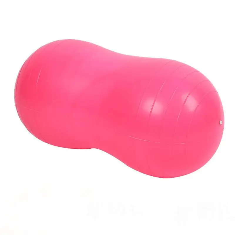 Yoga Ball Fitness Balls Peanut Balance Ball Inflatable Thick Sports Yoga Peanut Ball Pilates Birthing Fitball With Manual Pump