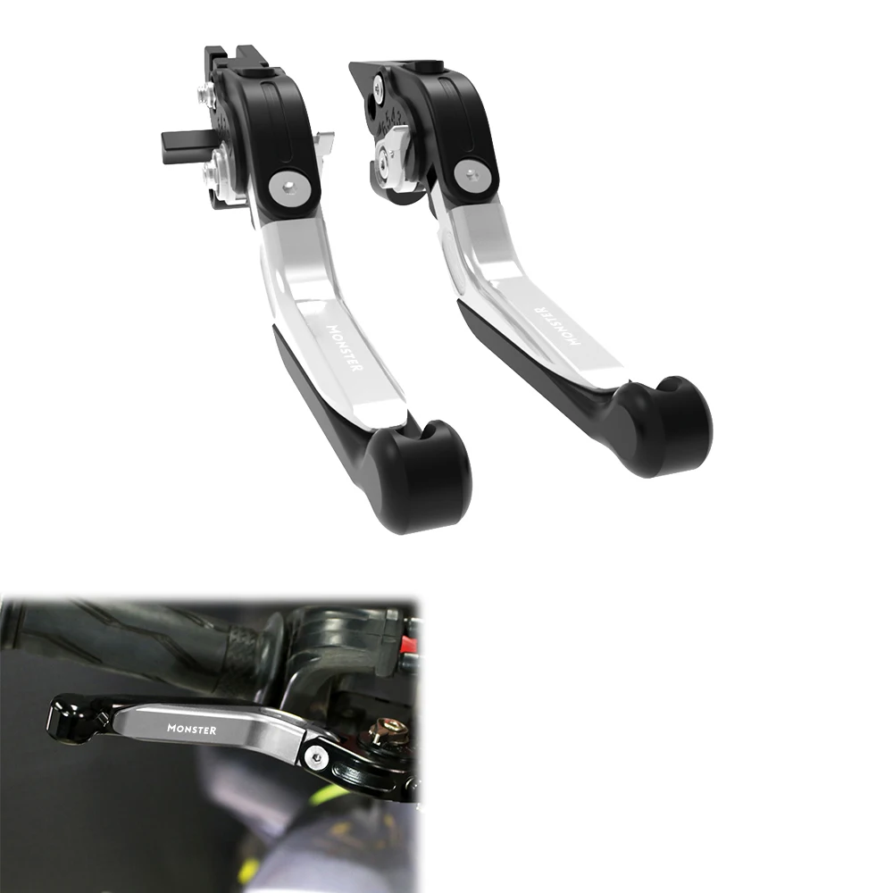 

For Ducati Hypermotard 821 Hypermotard/Hyperstrada Monster821 Motorcycle CNC Brake Clutch Levers Adjustable Foldable Extendable