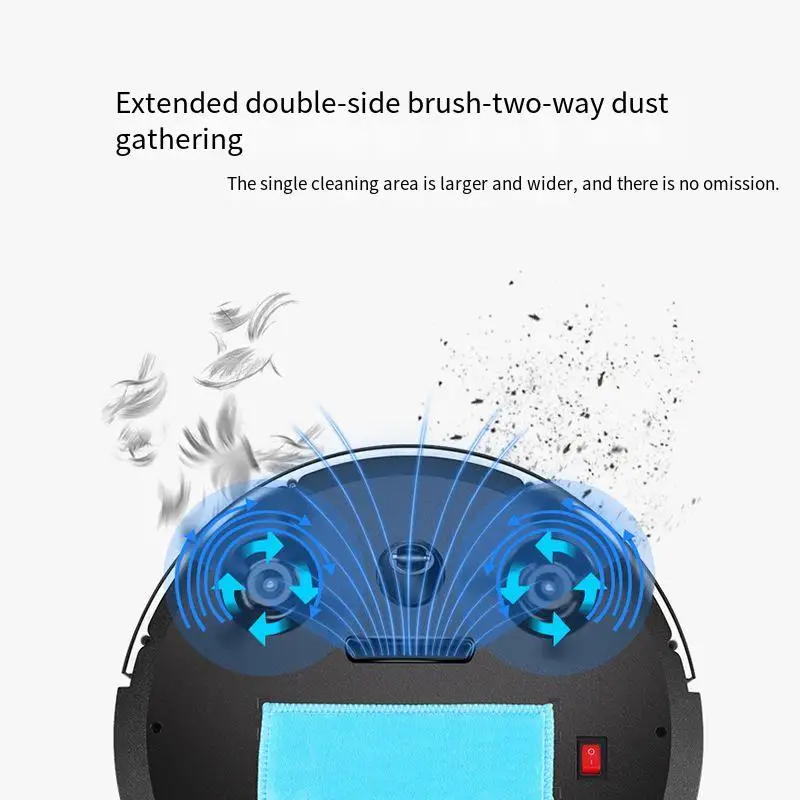 روبوت كنس منزلي ذكي، مكنسة كهربائية صغيرة جديدة، ماكينة كنس أوتوماتيكية بالكامل وقابلة لإعادة الشحن