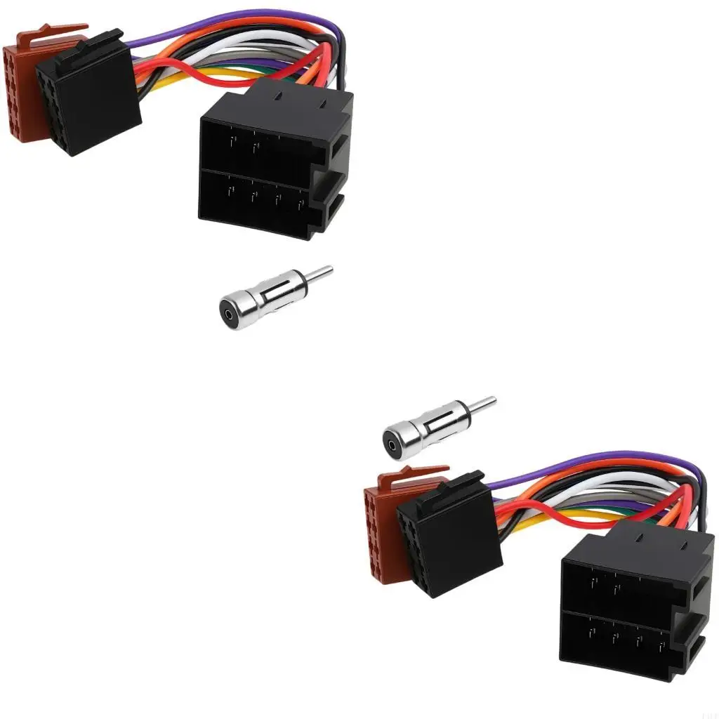 F1CF 16 Pin Car Stereo Radio Cable Universal Vehicle Sound Wiring Adapter 16 Pin Extension And Power Adjustment