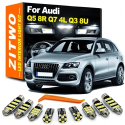 ZITWO Canbus LED Interior Dome Reading Light Trunk Lamp Kit For Audi Q3 8U Q5 8R SQ5 Q7 4L 2008 2010 2011 2012 2013 2014 2015