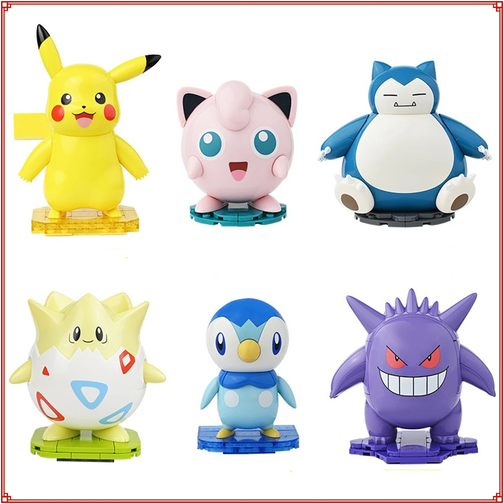 

Keeppley Building Blocks Pikachu Fat Ding Kirby Beast Assemble Puzzle Model Toys Office Desktop Decoration Ornaments Kids Gifts